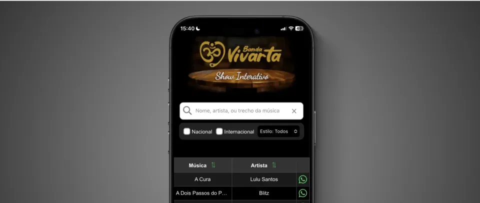 Menu Musical case study preview
